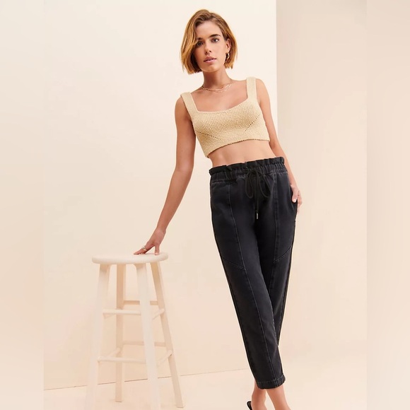 Pistola Cam Cropped Paperbag Jeans - Picture 11 of 11